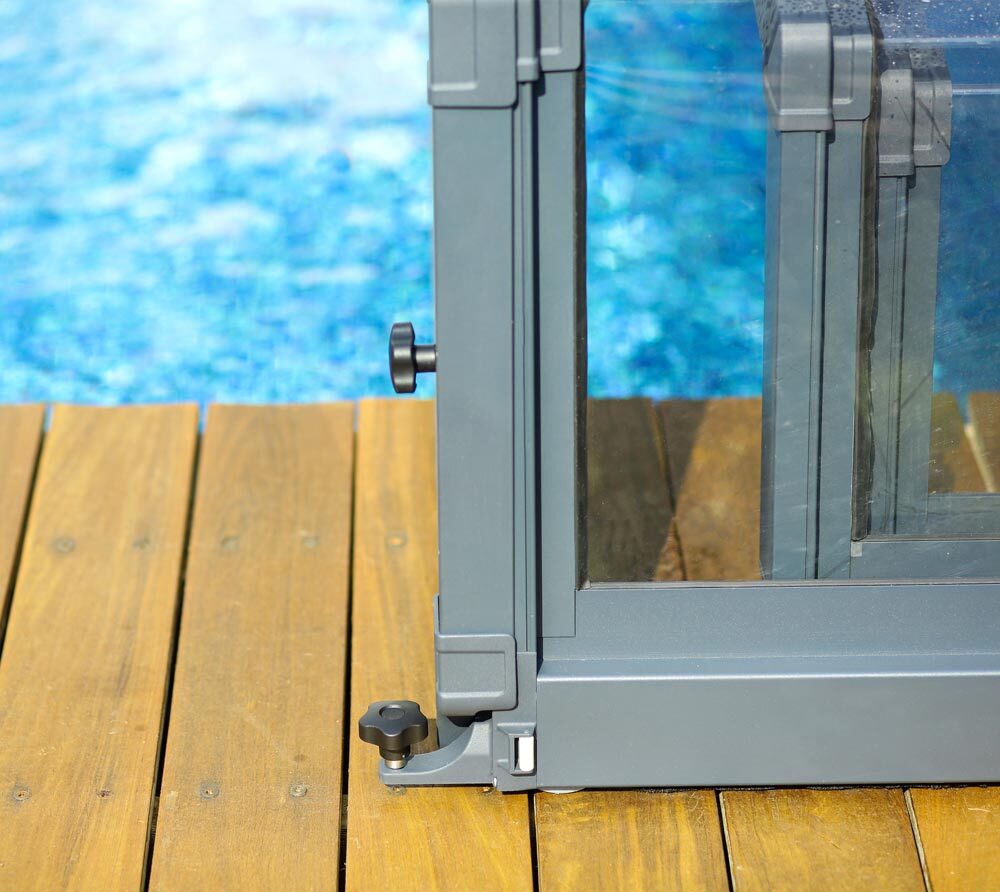 Palram - Canopia Aluminium Poolüberdachung Majorca 48 | Anthrazit | 874x470x88 cm