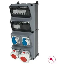 Mennekes 940016 AMAXX Steckdosen-Kombination, IP67