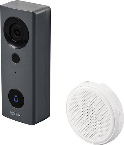 Sygonix IP-Video-Türsprechanlage WLAN, Funk Grau, Weiß