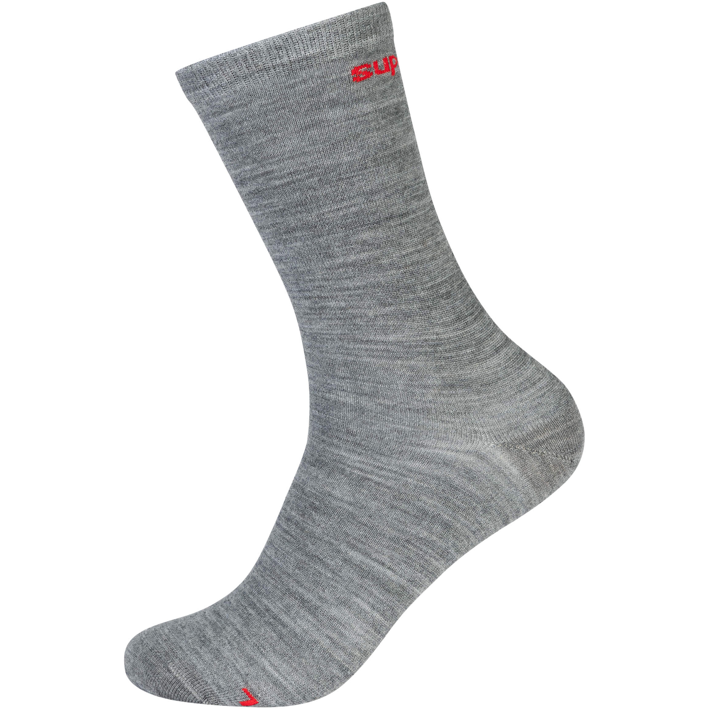 Super.Natural All Day 2er Pack Freizeitsocken grau Größe 36 Trekking Hautfreundlich Merinowolle