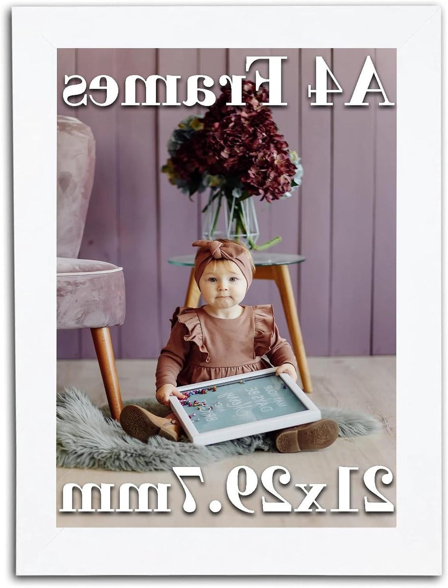 Wit Fotolijst A4 - Certificaatlijst Wandlijst voor Foto's