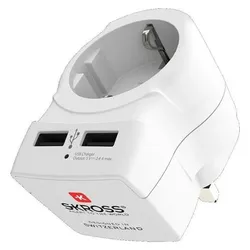 Skross, Reiseadapter, Europe to UK USB