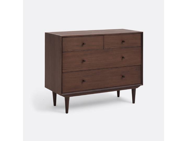 LA REDOUTE Commode vintage 4 tiroirs, QUILDA Marron Noyer