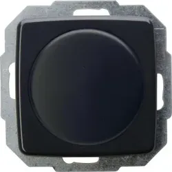 Kopp 843215089 RIVO - Kombigerät - Druck-Wechselschalter, Dimmer,für LED, Glühlampen, Halogenlampen, Farbe: anthrazit