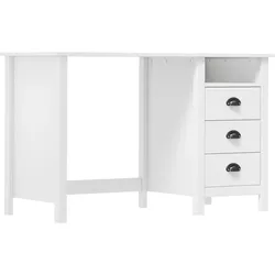 vidaXL Schreibtisch Hill mit 3 Schubladen 120x50x74 cm Kiefernholz