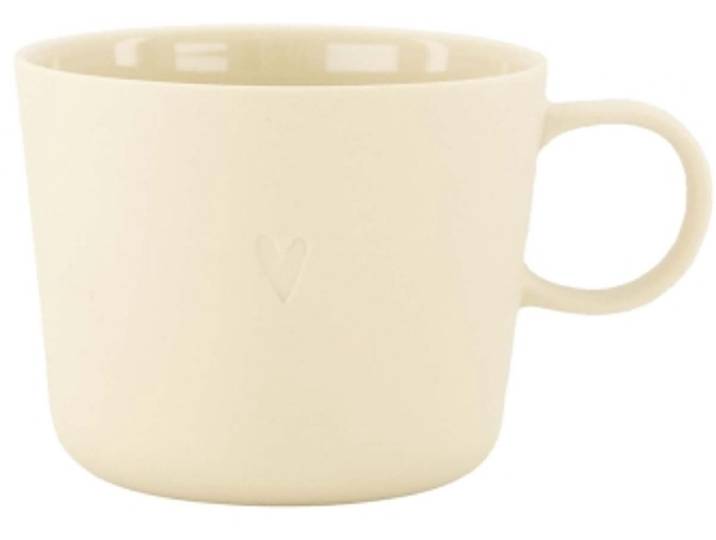 Zusss Cappuccino Mug Heart Keramiek Warm Sand