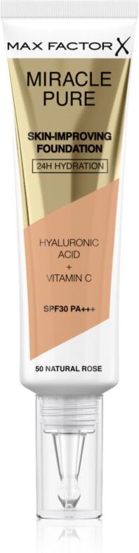Max Factor Miracle Pure Skin langanhaltende Make-up Foundation SPF 30 Farbton 50 Natural Rose 30 ml