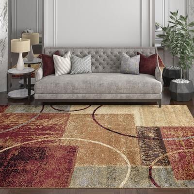Alise Rugs Rhythm Transitional Abstract Indoor Area Rug
