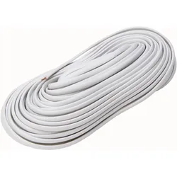 Kopp 33365498 Telefonflachleitung, 4 x 0, 5mm2, Farbe: weiß
