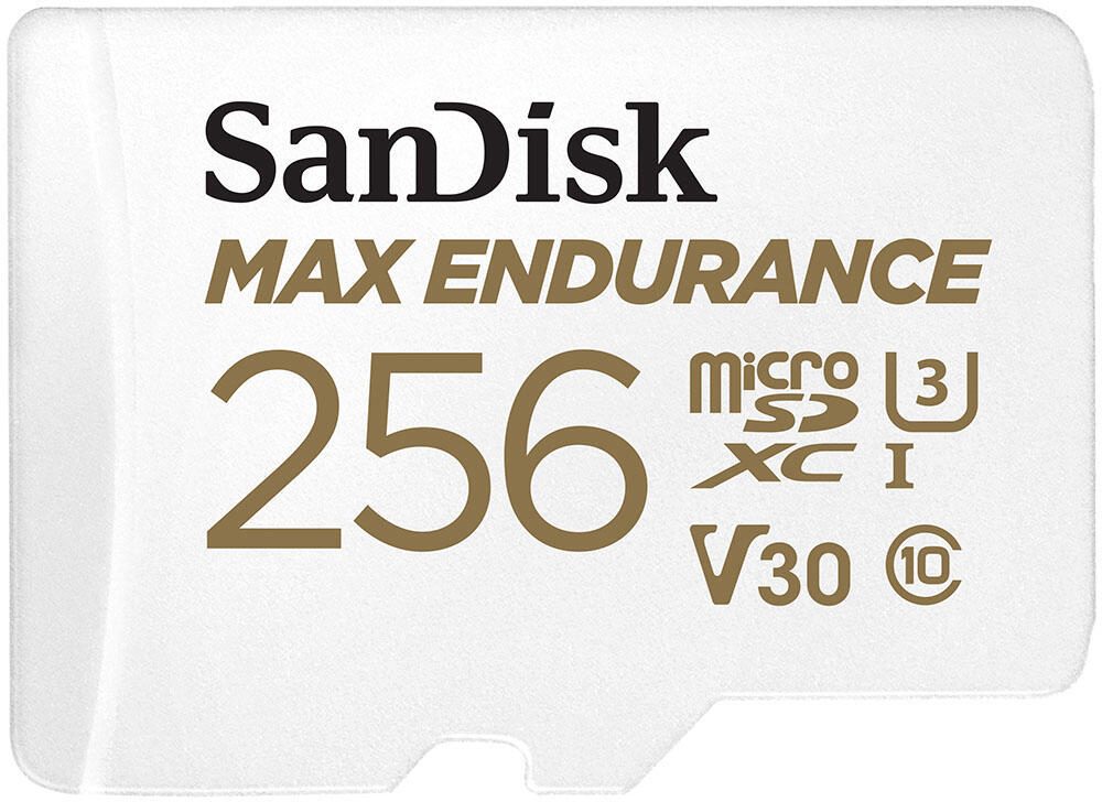 SanDisk Max Endurance microSDXC Speicherkarte 256GB + SD Adapter SDSQQVR-256G-GN6IA