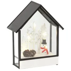 Konstsmide LED Glashaus Winter - weiß|schwarz