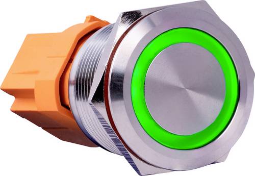Joy-it Button22A-M-GR Button22A-M-GR Tastschalter 250 V/AC 3A 1 x Aus/Ein tastend Grün (Ø x H) 25mm x 35cm IK10, IP67 1St.