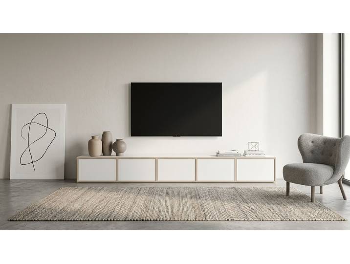 Pickawood Lowboard Multiplex Multiplex Weiß