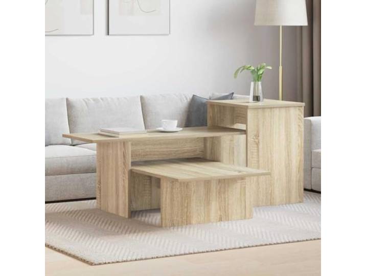 Konsolentisch Sonoma-Eiche, 91,5 x 35 x 38,5 cm, modernes Ingenieurholz Holzwerkstoff, Sonoma-Eiche-Finish, Mehrfachaufbewahrung, feucht abwischbar, modernes Interieur