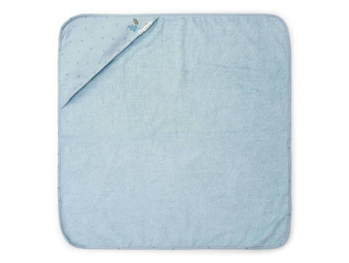 Little Dutch badcape Pure Denim Blue blauw