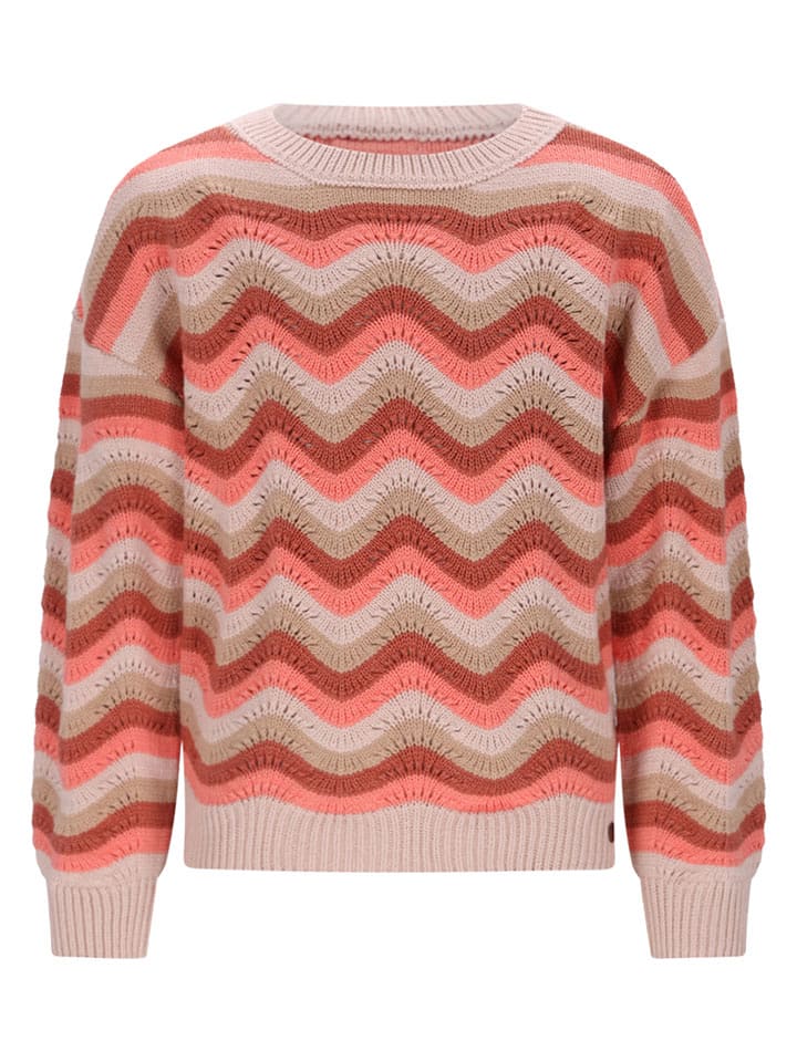No-No Pullover "Kessy" in Koralle/ Beige - 110/116