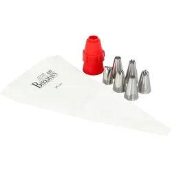 Spritzbeutel Easy Baking 8tlg. Edelstahl Silber