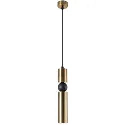 ARTE LAMP Hängelampe mit Kupferfarbenen Lampenfassungen und -schirm – Deckenlampe für Flur – LED-Hängeleuchte mit Kabel