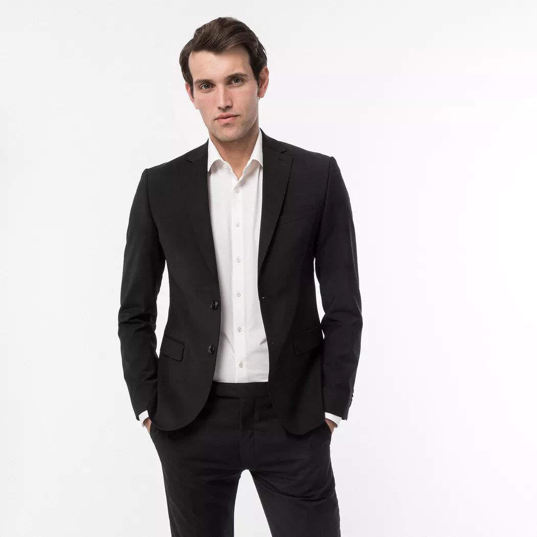 Manor Man - Veston Modern Fit, für Herren, Black, Größe 24