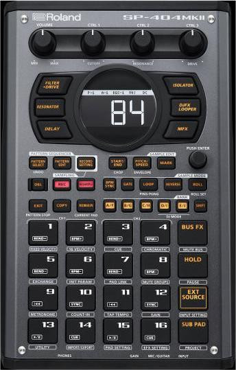 Roland SP-404MKII Sampler en Mobiele Sequencer met Hoofdtelefoon