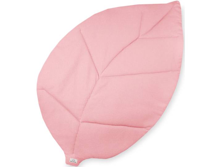 Krabbeldecke JULIUS ZÖLLNER Blatt Waffelpiqué , rosa (blush), B:110cm L:170cm, Baumwolle, Wohndecken, Krabbeldecke, Made in Germany