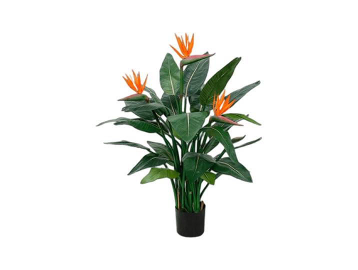 Lebensechte Kunstpflanze „Strelitzia Nicolai deluxe“, Ø 80 x 115 cm Grün Baq Design