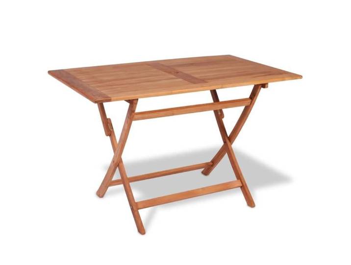 Table de réception traiteur pliante 4-6 personnes - Magic® - Table pliable de jardin - Marron - Bois - Pliant