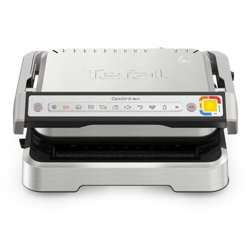 Tefal® Tefal OptiGrill 4in1 Kontaktgrill- elektrisch, schwarz/silber GC774D10