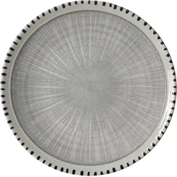 Dessertteller NATURA (BHT 20,50x2x20,50 cm) - grau - BHT 20,50x2x20,50 cm
