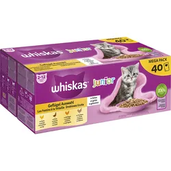 Whiskas Mega Pack Junior Geflügel Auswahl in Gelee 1x3.4 kg