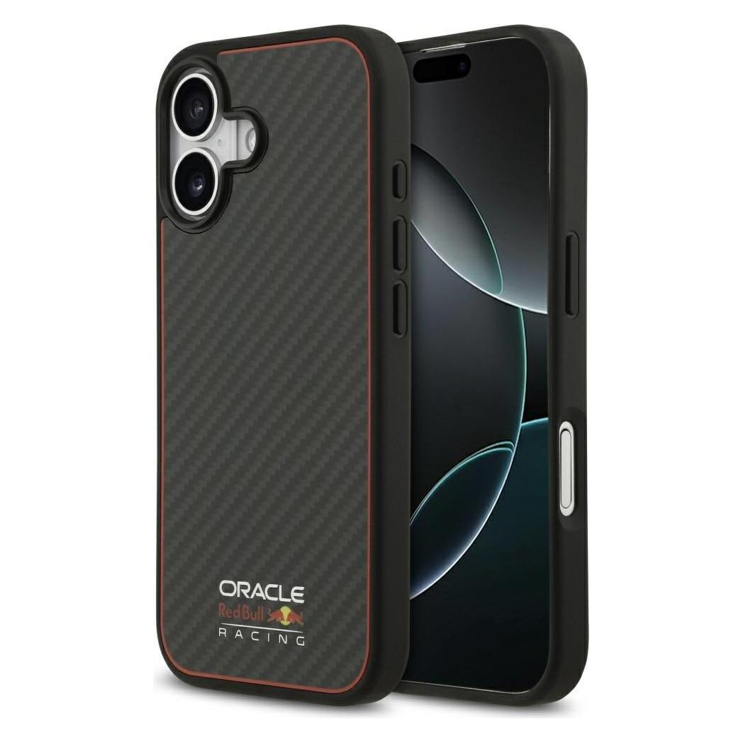 Red Bull Case Kevlar Logo Matt MagSafe for iPhone 17 black (Apple iPhone 17) (RBHMP17S24CFOSK)