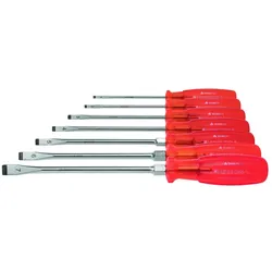 PB Swiss Tools, Schraubenzieher, Schraubendreher-Satz, mit "Multicraft"-Kraftheft, 7-teilig (Schlitz)