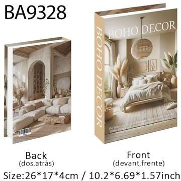 Inspired Finds "Ukiyo e Lucky Cat Decorative Book Box Hidden Storage Organizer modern Minimalist ""vogue"" Style Clean Layout."