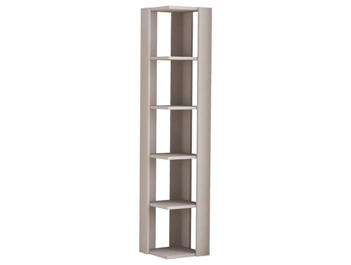 Livetastic Eckregal, Beige, Holzwerkstoff, 5 Fächer, 34x161x34 cm, stehend, Wohnzimmer, Regal, Eckregale