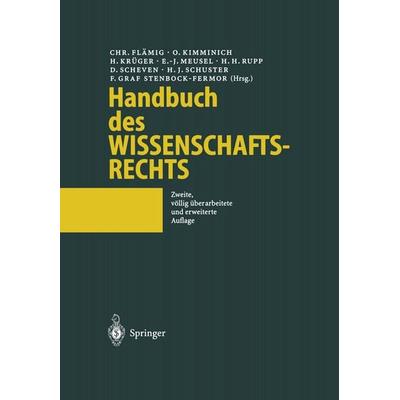 Handbuch des Wissenschaftsrechts, Set von , Springer Berlin, 978-3-642-64726-0