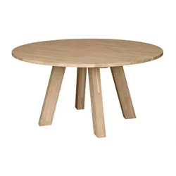 DAHEIM Esstisch Rhonda Ø 150 cm Holz Braun Eiche