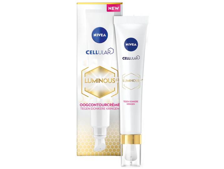 NIVEA CELLular LUMINOUS630 oogcontourcrème - oogcrème voor donkere kringen, wallen en rimpels - alle huidtypen - met hyaluronzuur en cafeïne - 15 ml