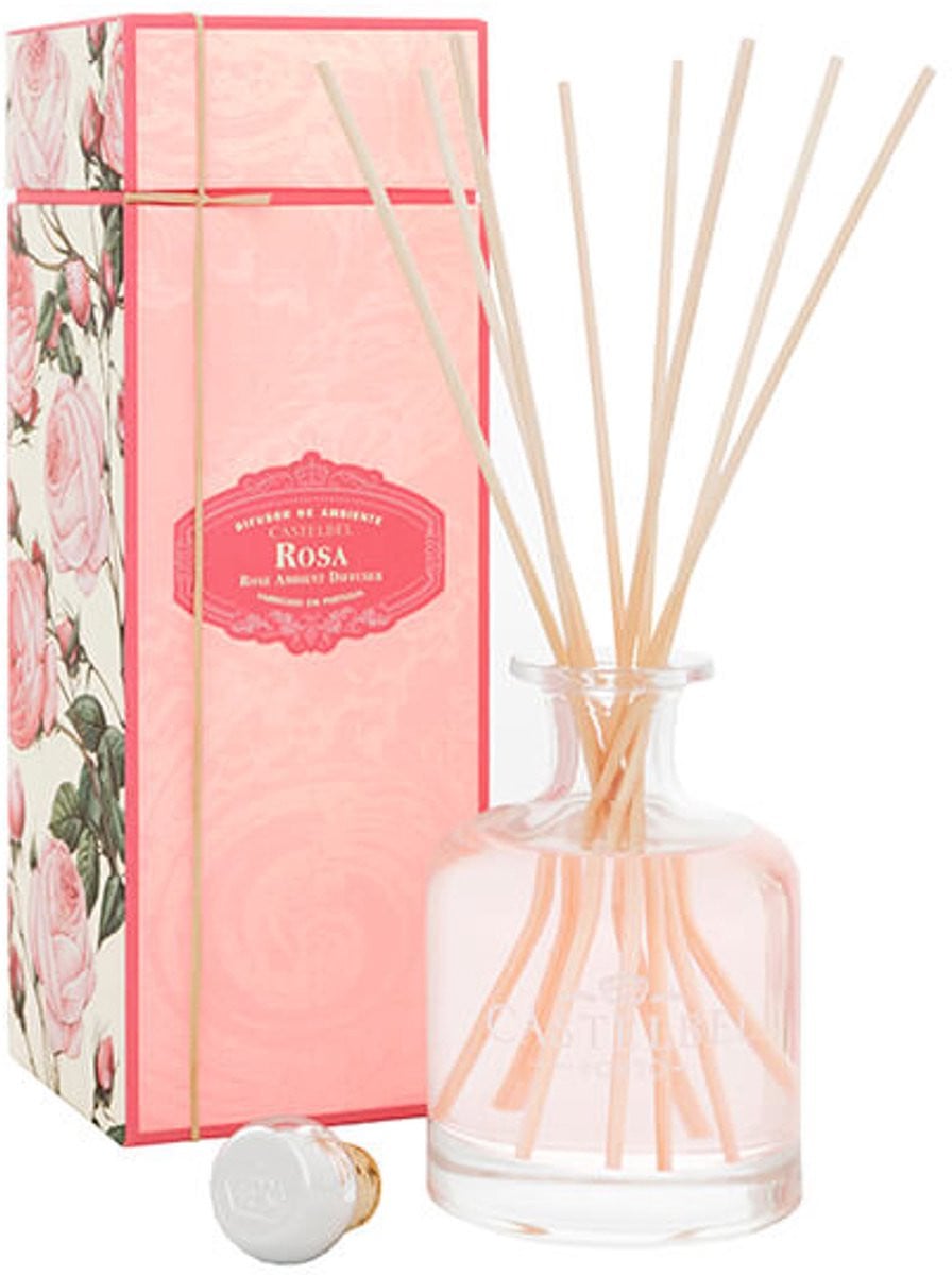 Castelbel Rosa Geurstokjes Diffuser met Rozengeur 250 ml