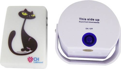 Cat & Hound Cat doorbell Haustier-Türklingel Weiß 1St.