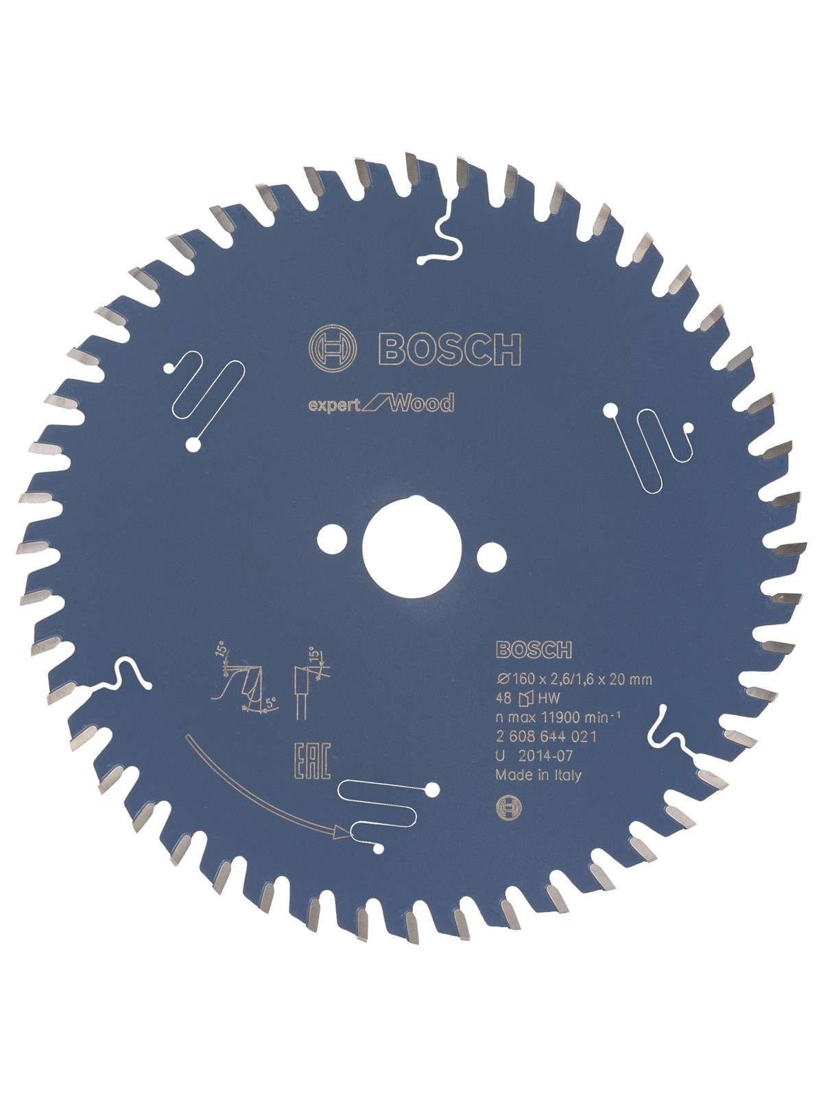 Bosch RUNDSAVKLINGE 160X20X2.6MM 48T EXP WOOD