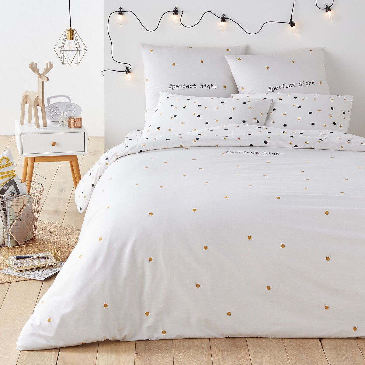 LA REDOUTE INTERIEURS Housse de couette coton, Perfect Night