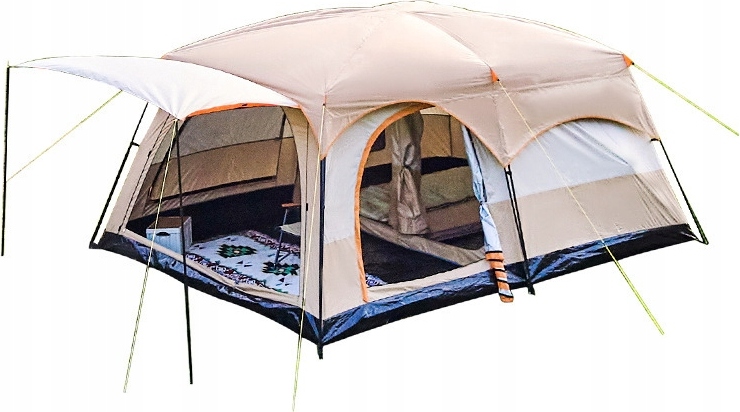 Campingzelt Camping 7-Personen 9.88m2 Wasserdicht 380x260x200cm Familie