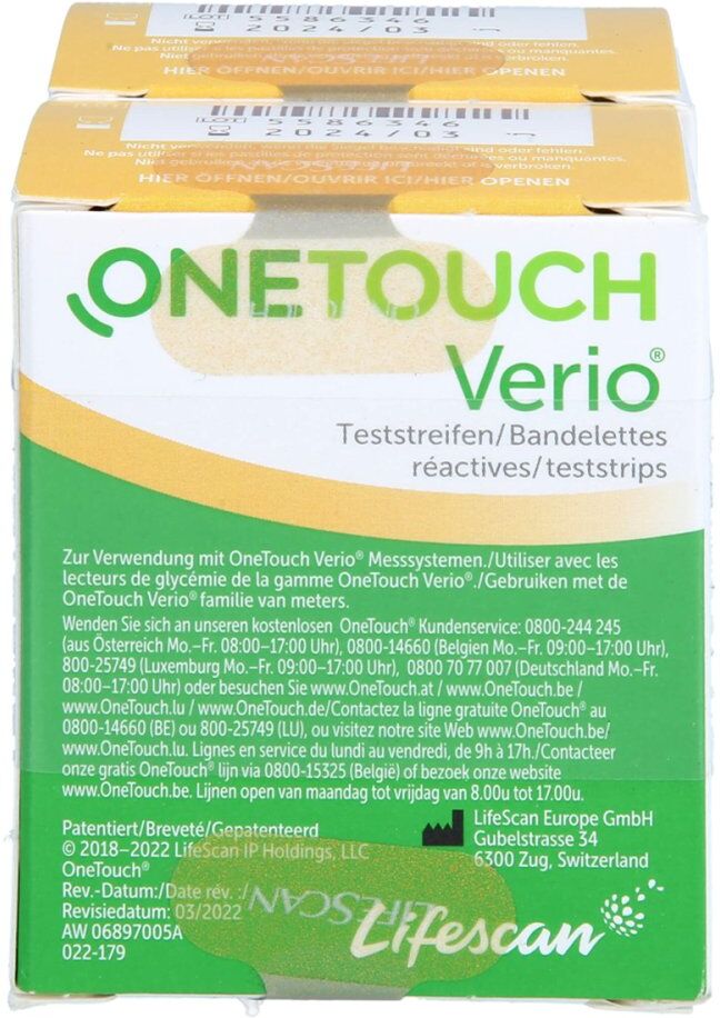 One Touch Verio Teststreifen