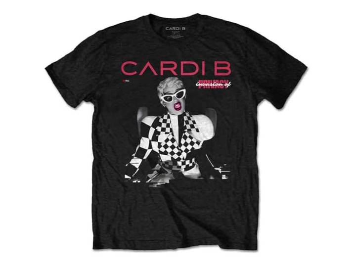 Cardi B T Shirt Invasion of privacy Transmission Logo nieuw Officieel Unisex XL