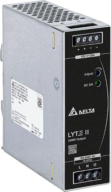 Delta Electronics LYTE II DIN-rail voeding, 12V, 20A, 240W
