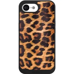 Nivocase Handyhülle für Apple iPhone 16e Hülle NIVOpure Case Schwarz Animalprint Fell Leopard (Apple iPhone 16e), Smartphone Hülle, Schwarz