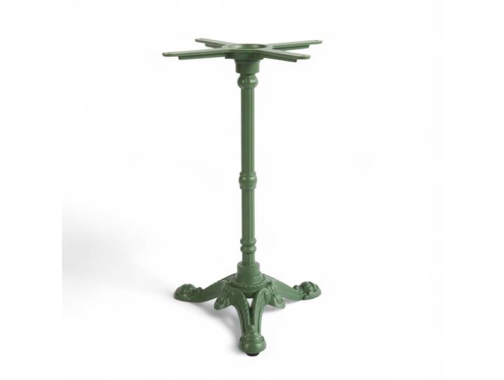 Pied de table BISTROT en fonte - Vert - 3 Branches