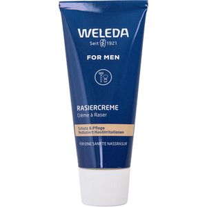Weleda Rasiercreme For Men Bio, Tube, hautberuhigend, mit Mandelmilch, für empfindliche und normale Haut, 75 ml