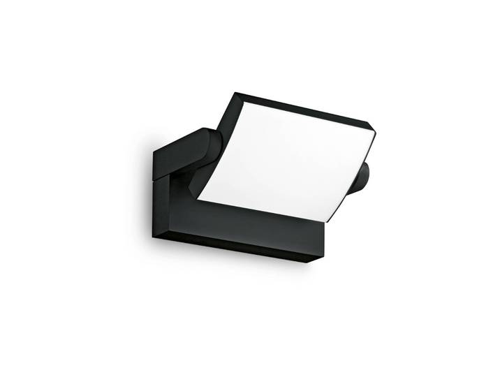 IDEAL LUX LED Außenwandleuchte Swipe, schwarz, Metall, Modern