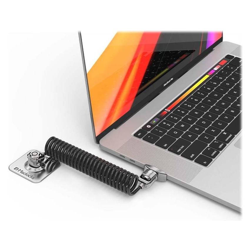 Compulocks Dual Head Coiled Cable Keyed Lock (CL02H)